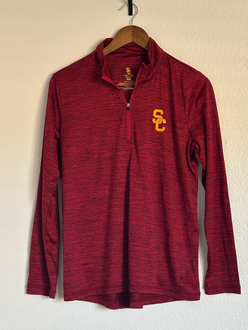 USC Trojans Garnet Quarter-Zip Pullover